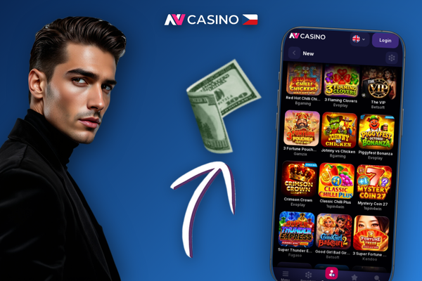 Notifikace o dostupné aktualizaci NV Casino android aplikace s tlačítkem pro stažení
