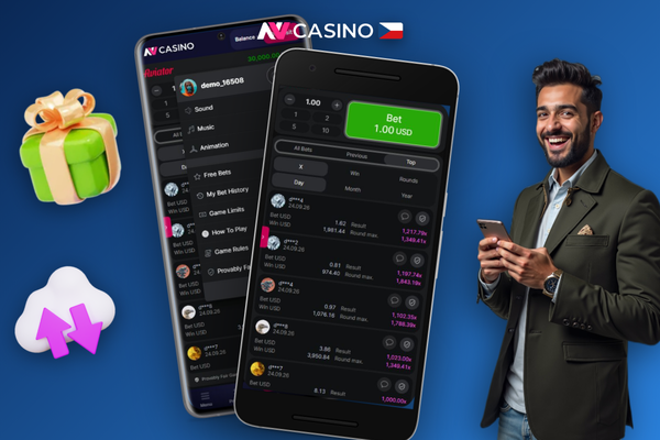 Aviator demo NV Casino v mobilním menu – spusťte hru bez registrace