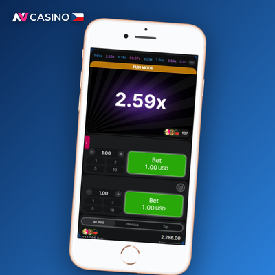 Dvojitá sázka v Aviator game NV Casino – dva panely najednou