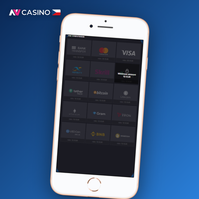 NV Casino neúčtuje žádné poplatky za výběr u žádné platební metody
