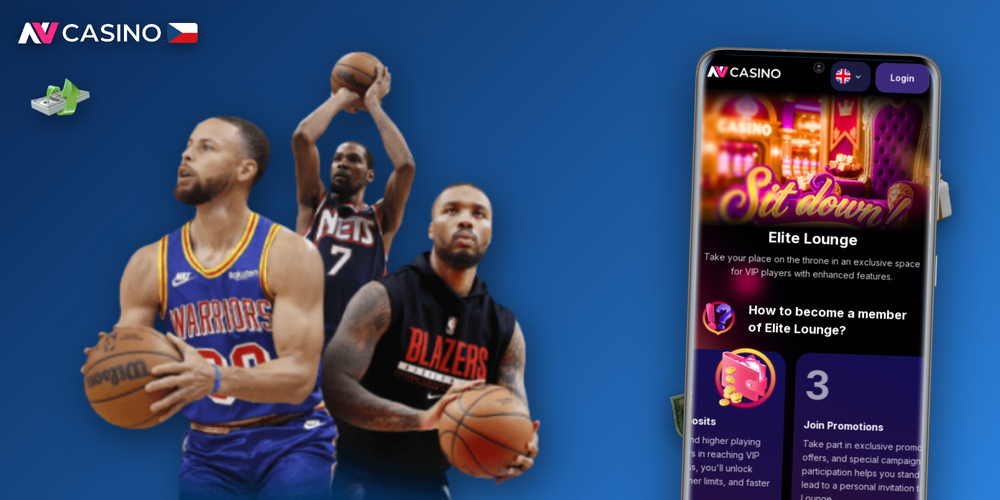 Koláž obrazovek NV Casino mobilní aplikace — kasino, live sázení, výplata a zákaznická podpora