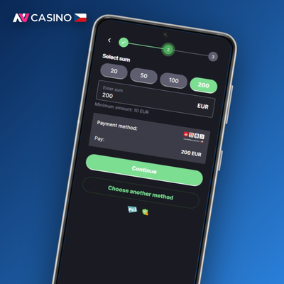 NV Casino přijímá vklady v EUR, USD, PLN i kryptoměnách napříč metodami
