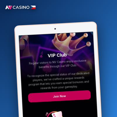 Push notifikace NV Casino aplikace s upozorněním na novou bonusovou nabídku na displeji