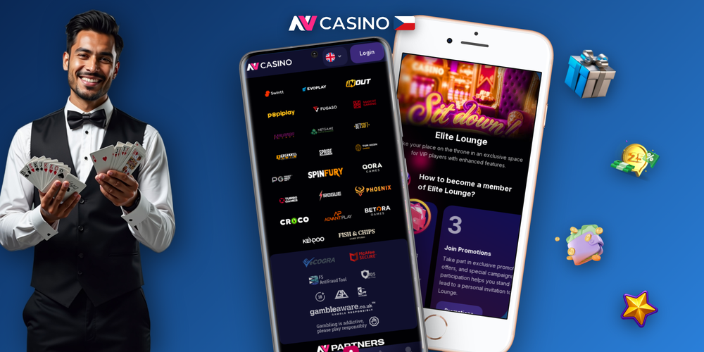 Rozhraní NV Casino s polem pro zadání promo kódu BONUSCZ7 při vkladu